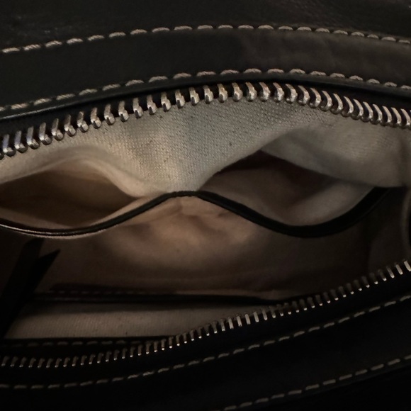 Michael Kors Hamilton Black Leather Shoulder Bag Dust Bag Included - Picture 3 of 16